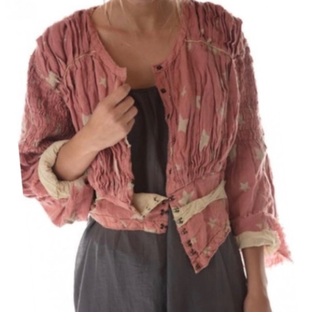 Beautiful Magnolia Pearl tufted jacket